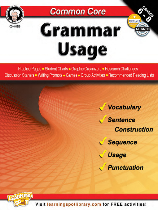 Title details for Common Core: Grammar Usage by Linda Armstrong - Wait list